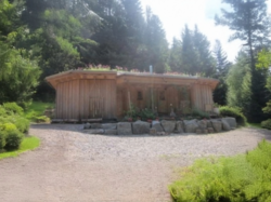 Holzhütte im Wald